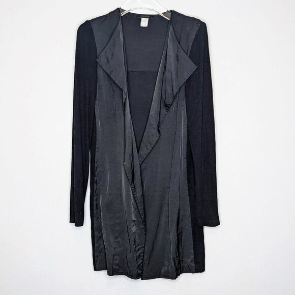 Kerisma Black Long Sleeve Cardigan Flowy Open Front - Picture 1 of 5